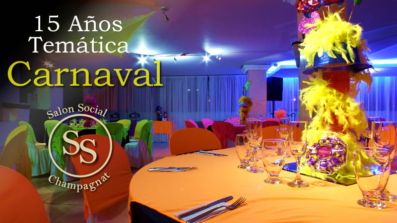 Decoracion de 15 años en cali tematica carnaval
